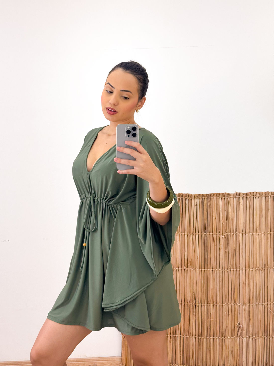 KAFTAN CURTA - VERDE MILITAR KAFTAN CURTA - VERDE MILITAR