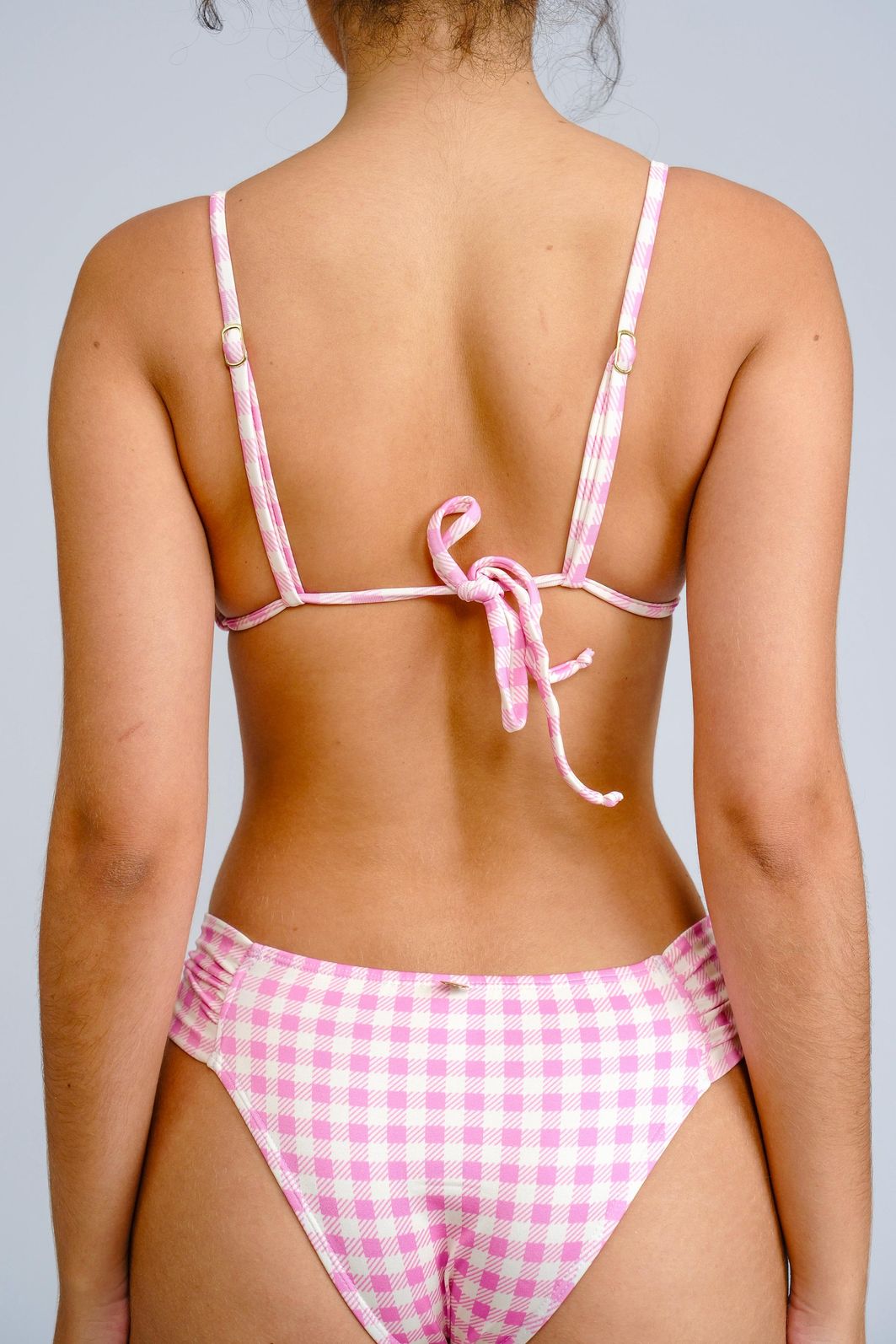 XADREZ ROSA - CORTININHA CALCINHA TRADICIONAL