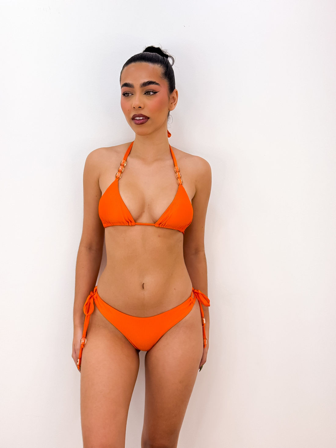 CORTININHA MIÇANGAS CANELADO - LARANJA CORTININHA MIÇANGAS CANELADO - LARANJA