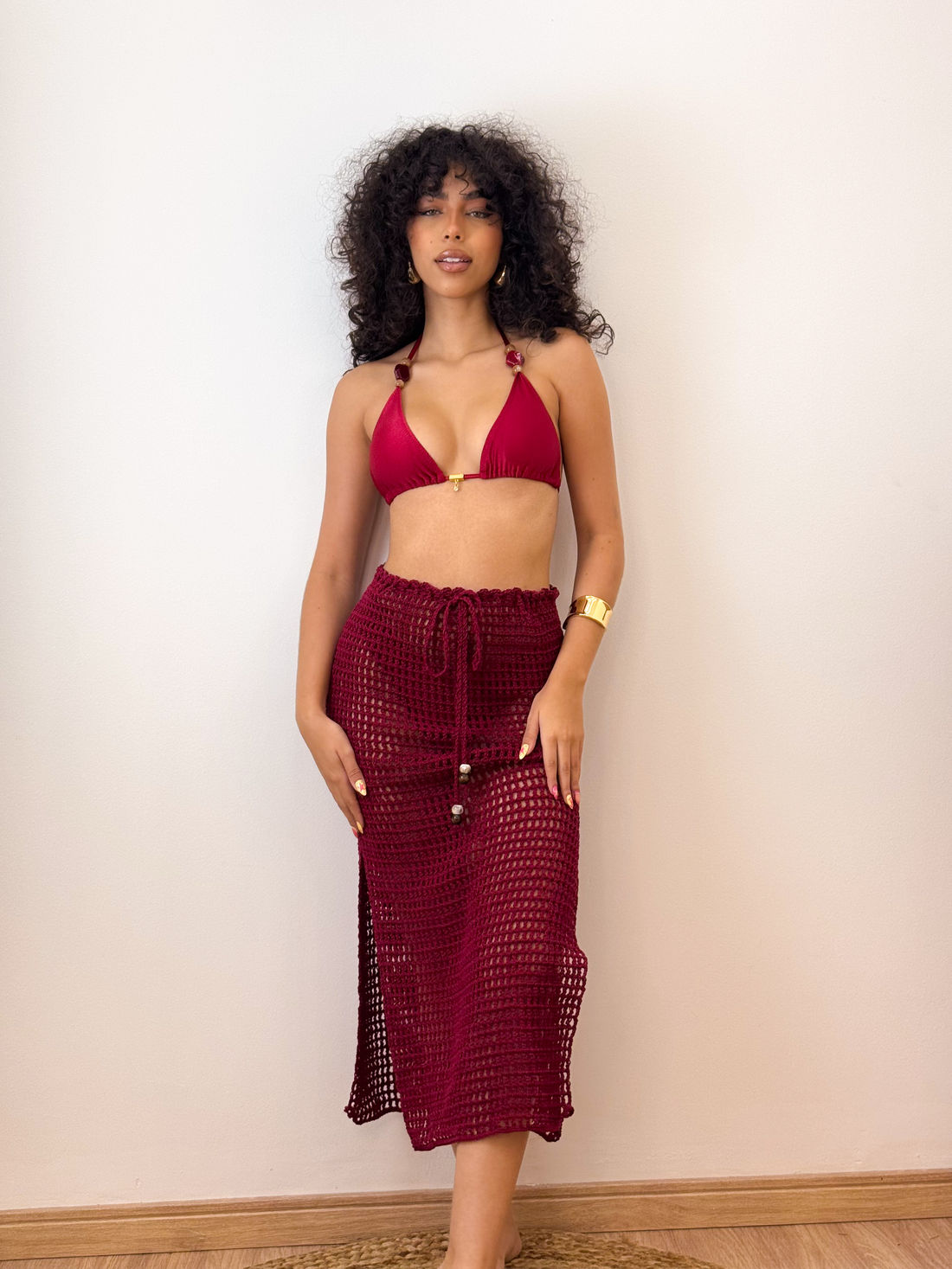 SAIA CROCHÊ - BORDÔ