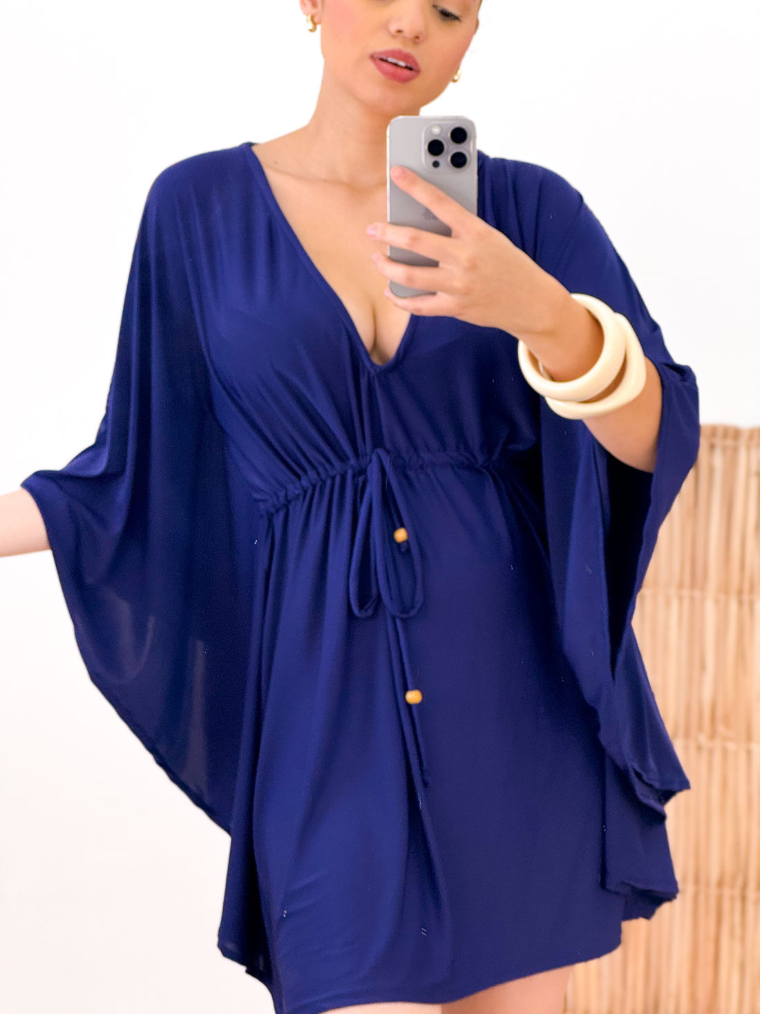 KAFTAN CURTA - AZUL MARINHO KAFTAN CURTA - AZUL MARINHO