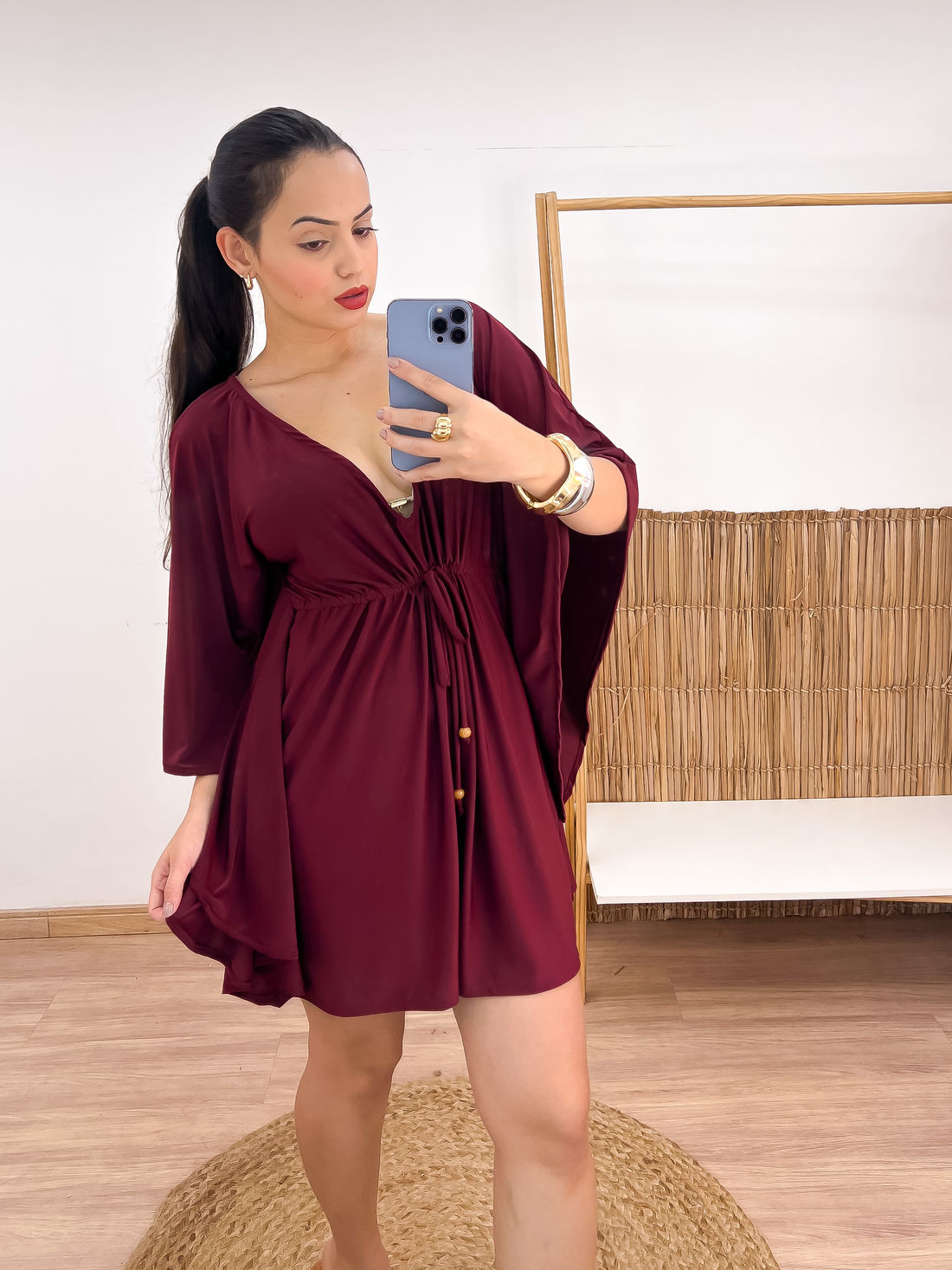 KAFTAN CURTA - BORDÔ