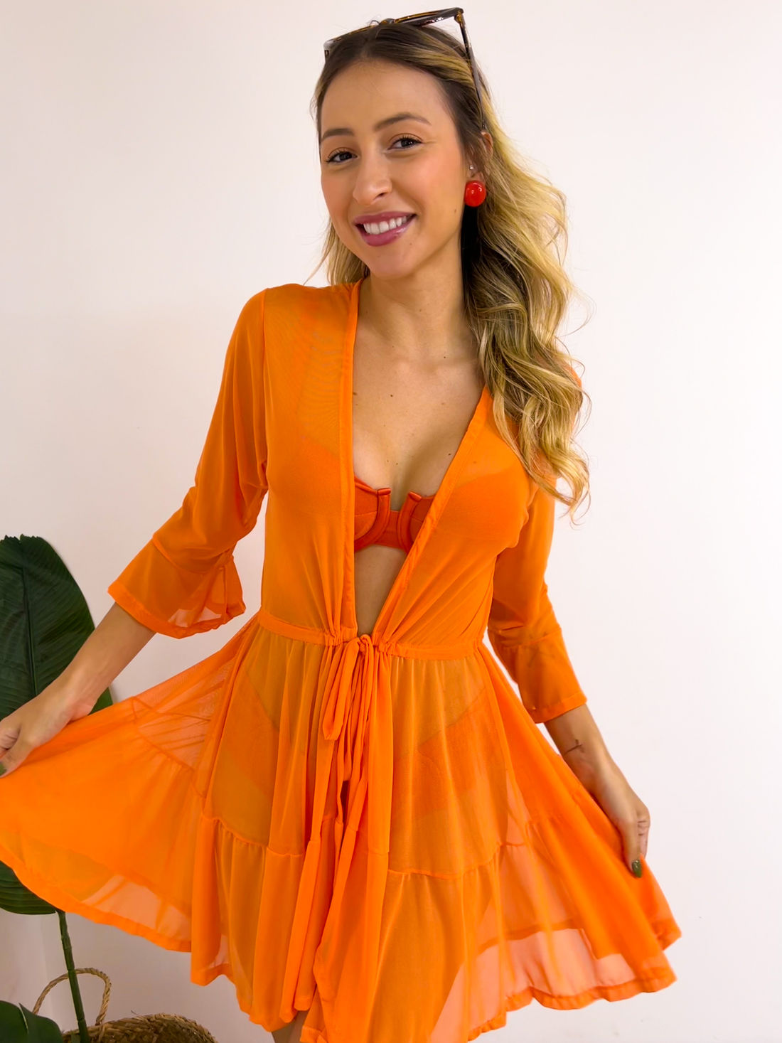 SAÍDA CURTA ILUSION - LARANJA SAÍDA CURTA ILUSION - LARANJA