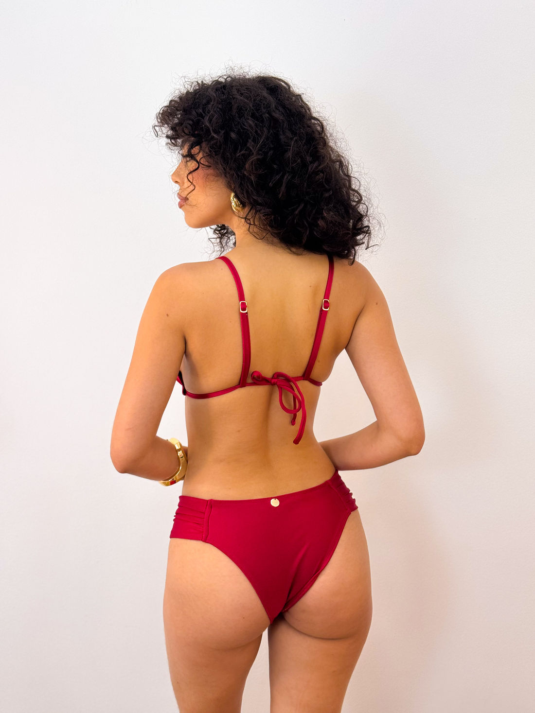 CORTININHA BALI COM CALCINHA BOMBOM - VERMELHO DIVINO