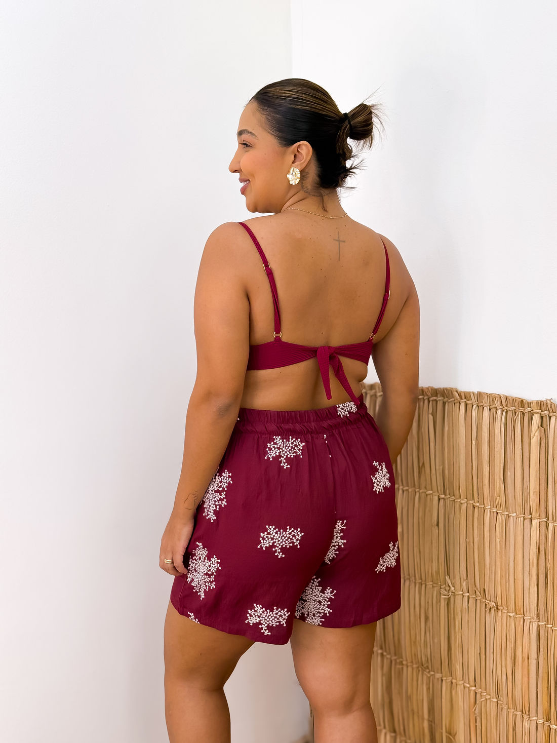 SHORT VENEZA - BORDÔ SHORT VENEZA - BORDÔ