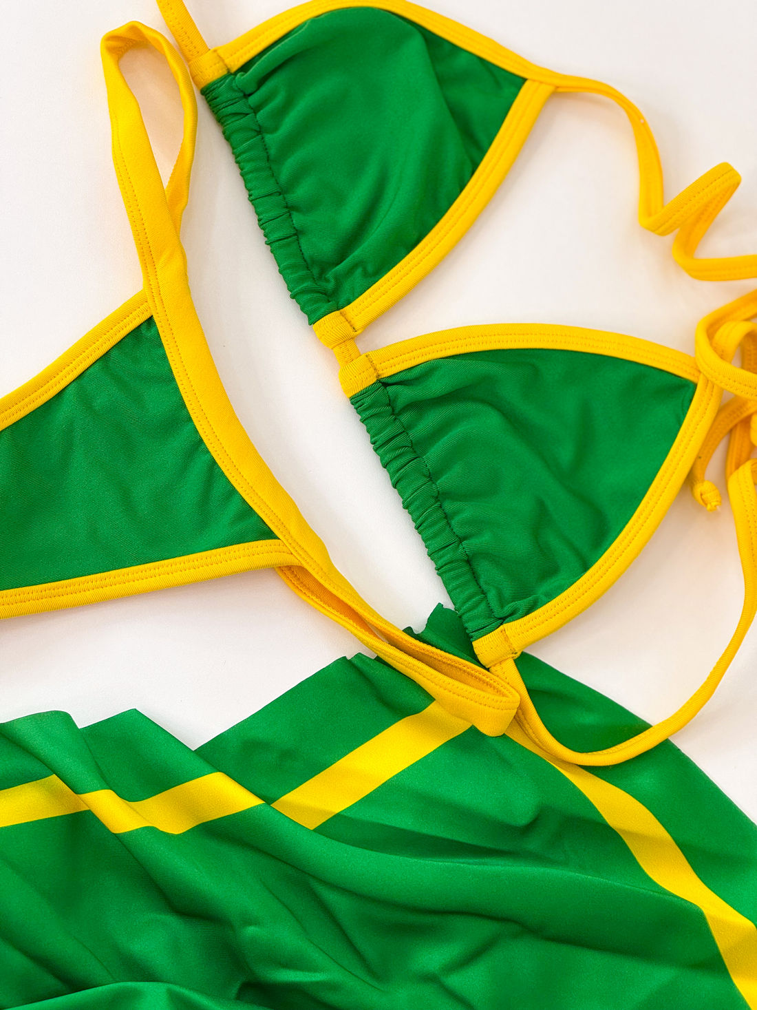 CORTININHA RIO - AMARELO E VERDE