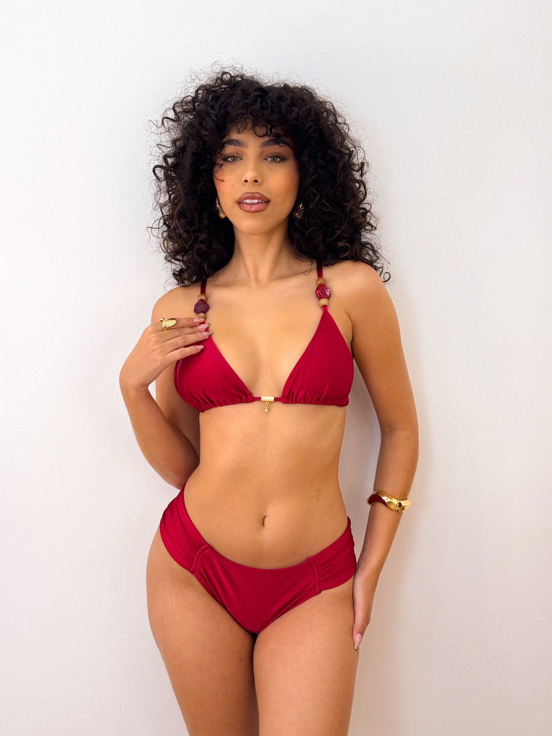 CORTININHA BALI COM CALCINHA BOMBOM - VERMELHO DIVINO