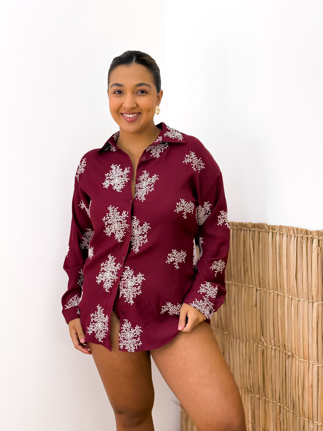 CHEMISE VENEZA - BORDÔ CHEMISE VENEZA - BORDÔ