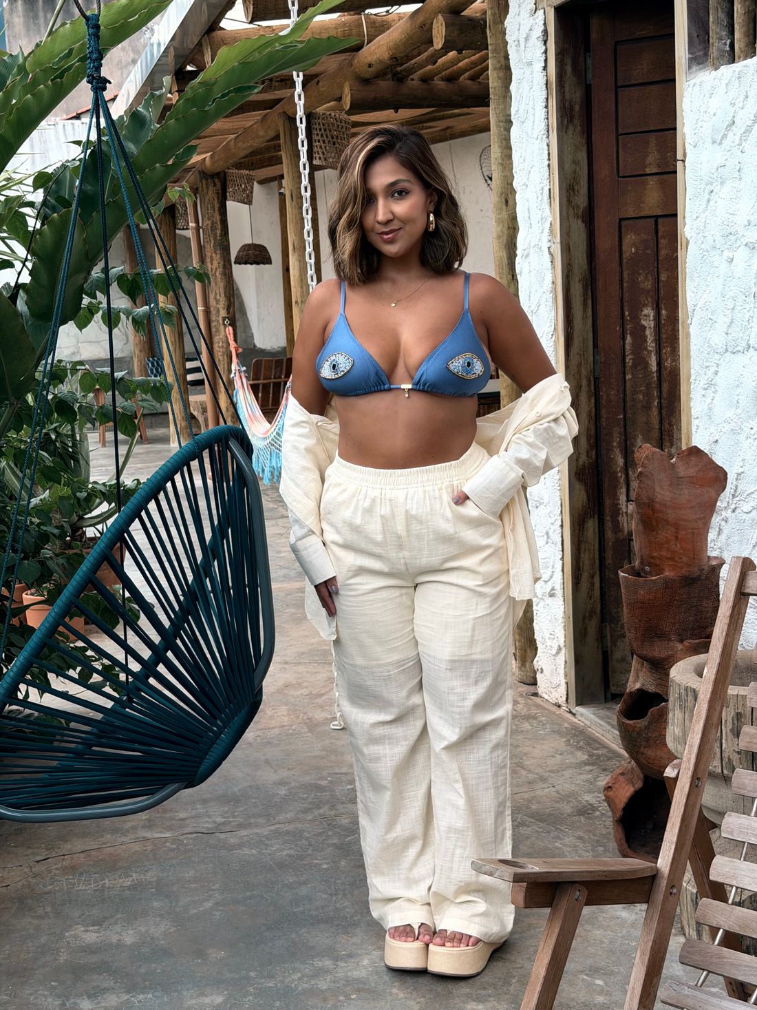 KIT CAMISA E CALÇA SUMMER - OFF WHITE KIT CAMISA E CALÇA SUMMER - OFF WHITE