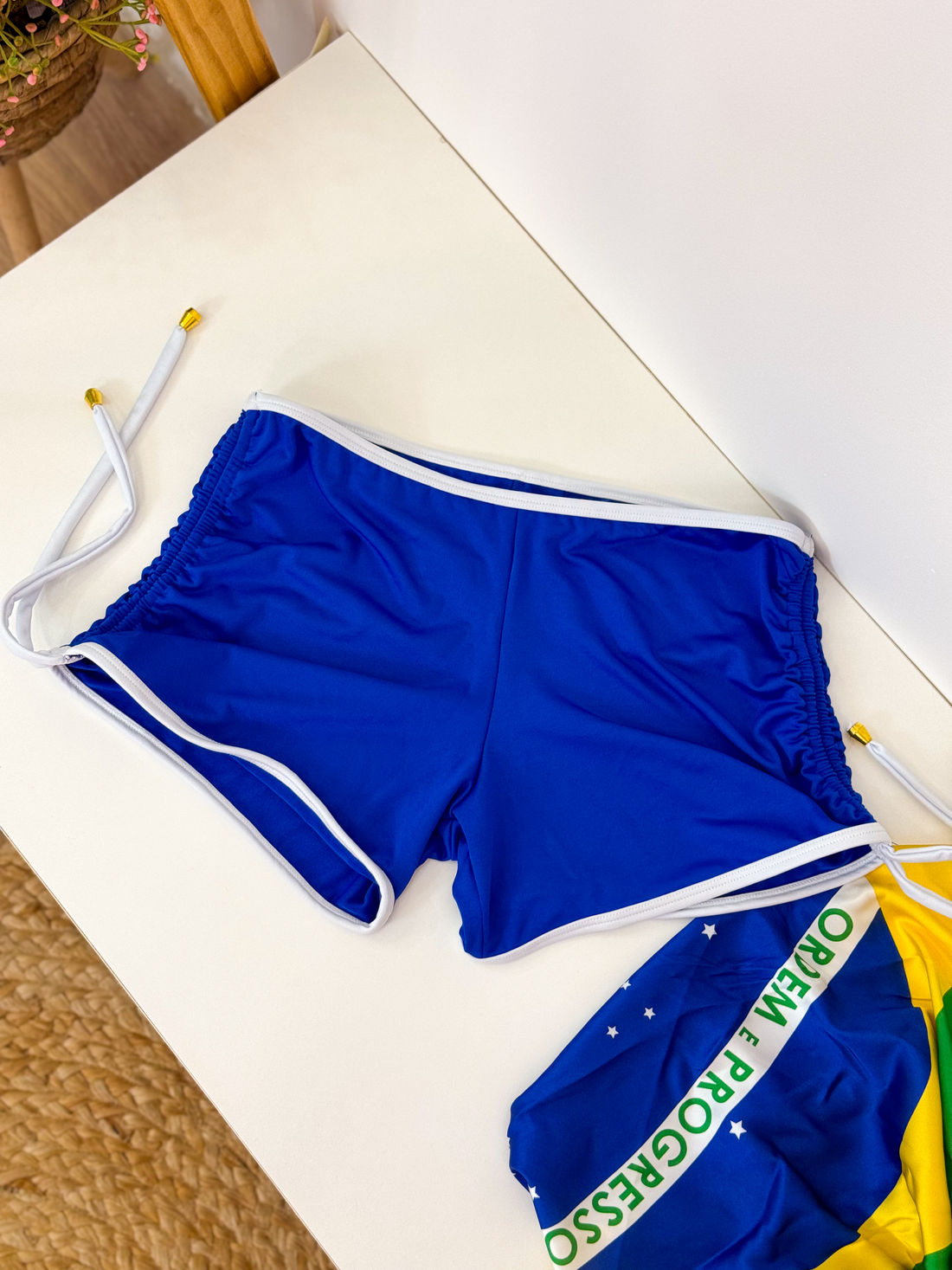 SHORT RIO - AZUL/BRANCO