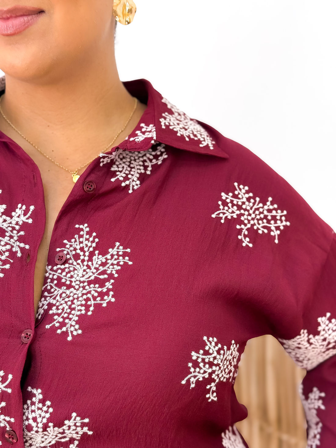 CHEMISE VENEZA - BORDÔ CHEMISE VENEZA - BORDÔ