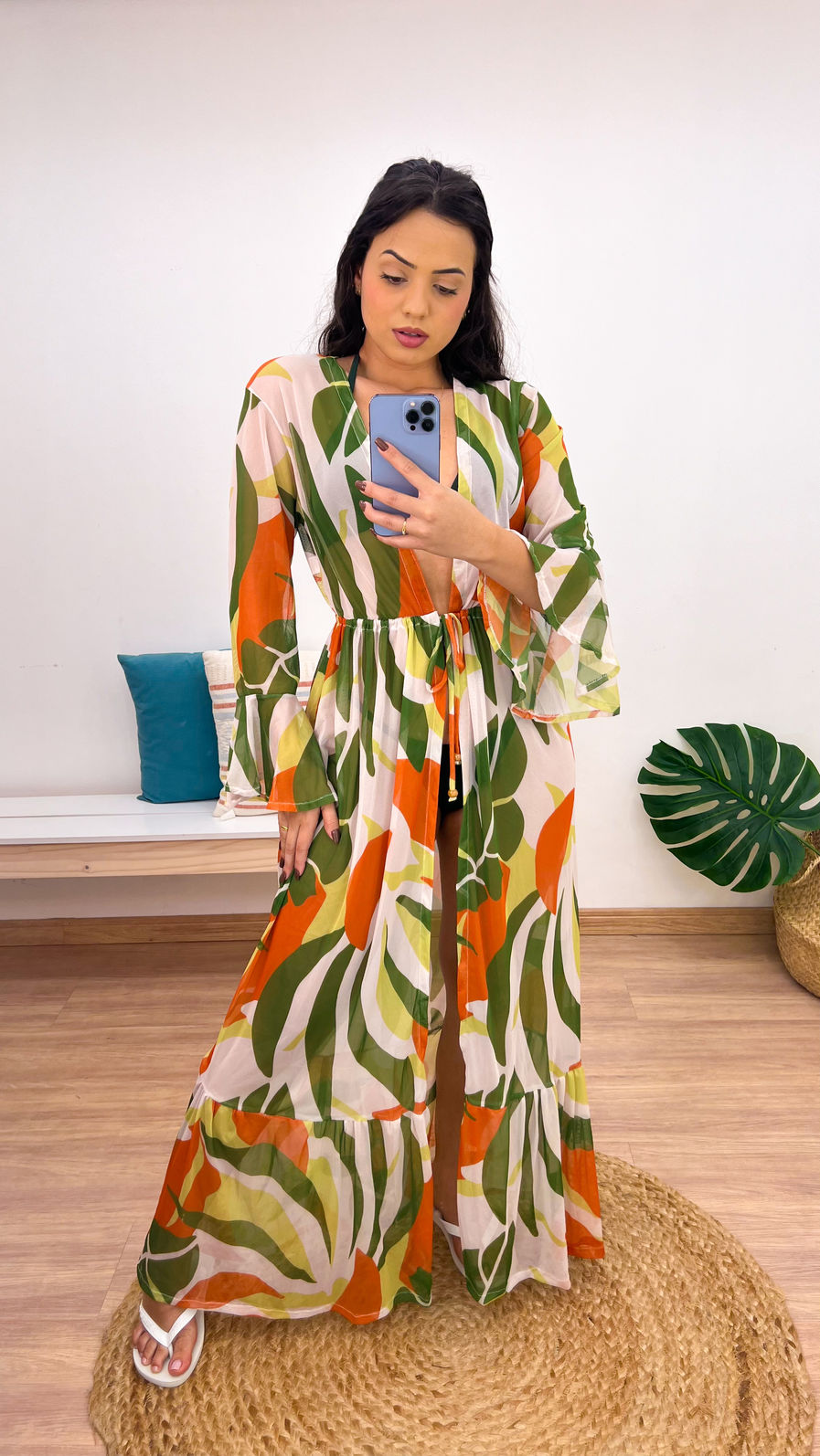 SAÍDA LONGA MARESIAS - FOLHAS LARANJA E VERDE SAÍDA LONGA MARESIAS - FOLHAS LARANJA E VERDE