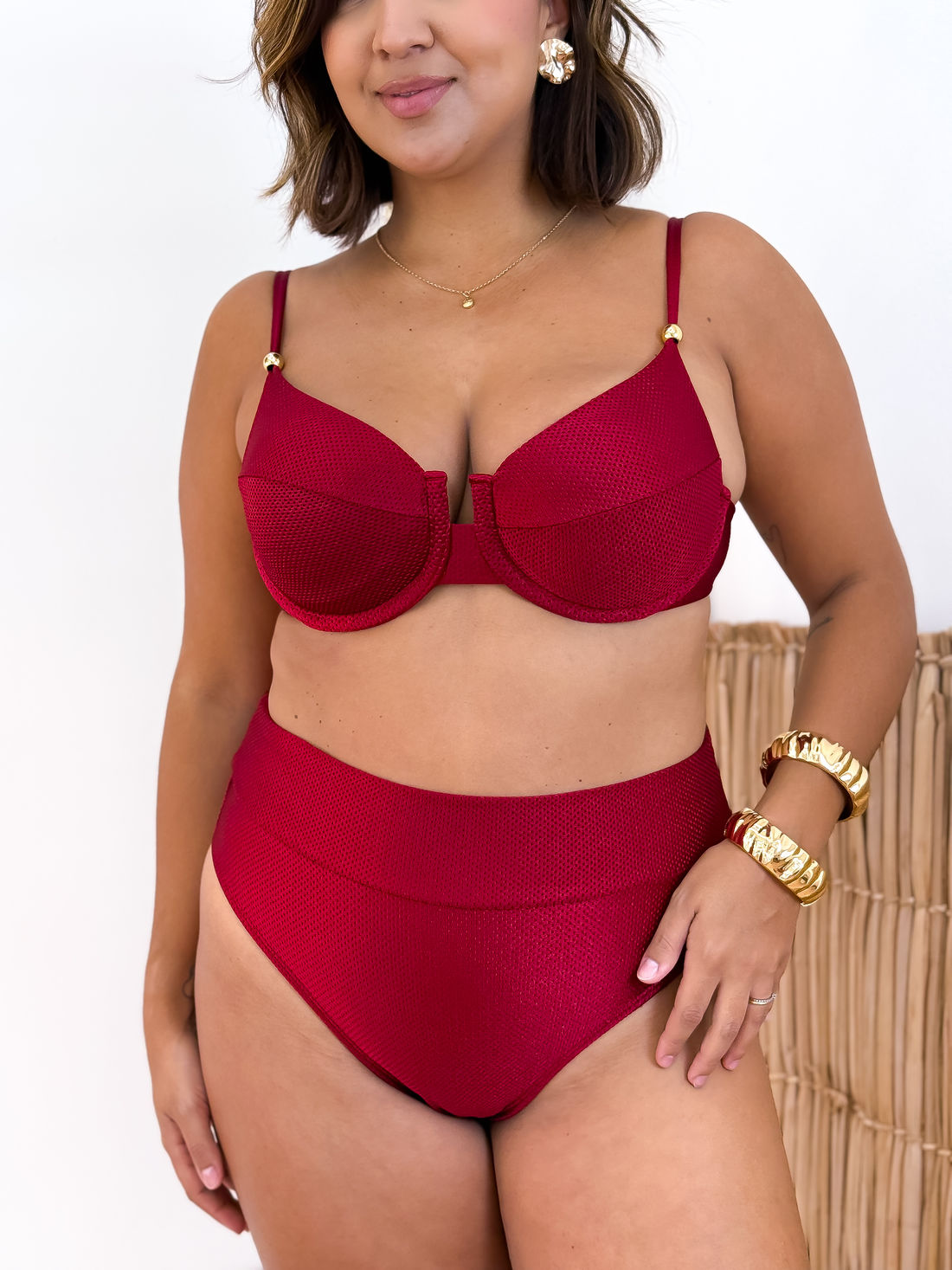 ARO STIL COM CALCINHA HOT PANTS - BORDÔ ARO STIL COM CALCINHA HOT PANTS - BORDÔ