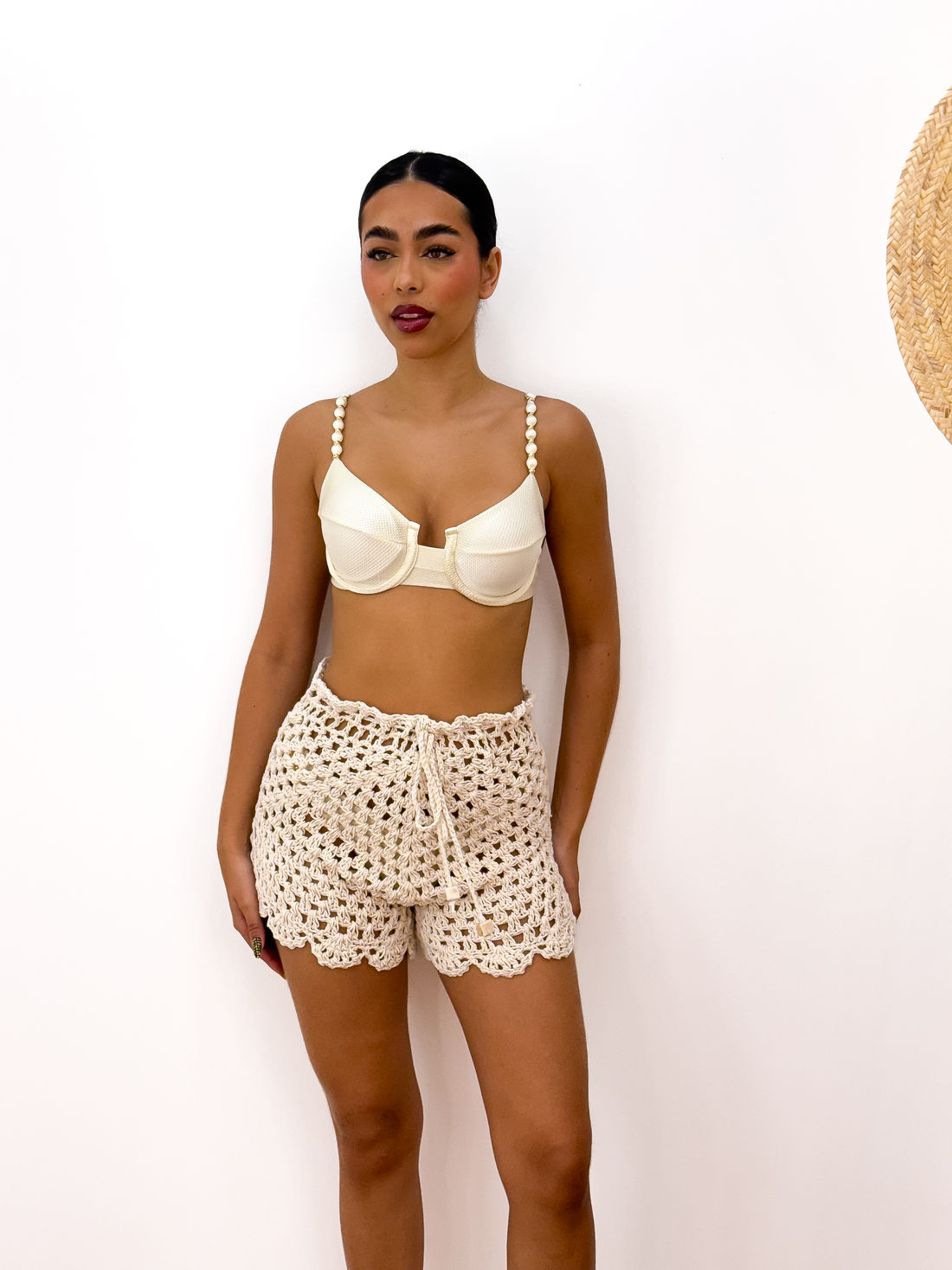 SHORT CROCHÊ SUNSET - OFF WHITE