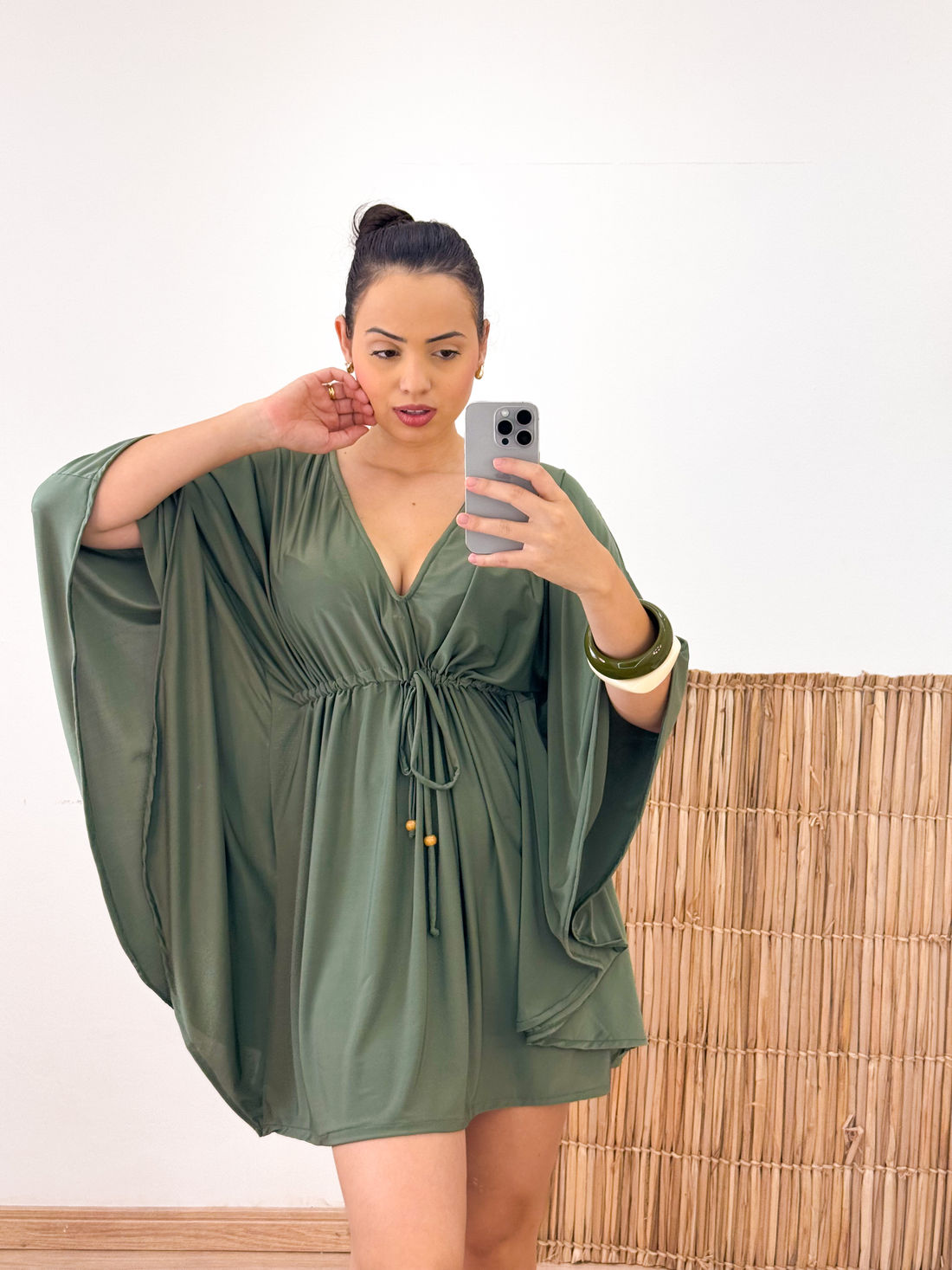 KAFTAN CURTA - VERDE MILITAR KAFTAN CURTA - VERDE MILITAR
