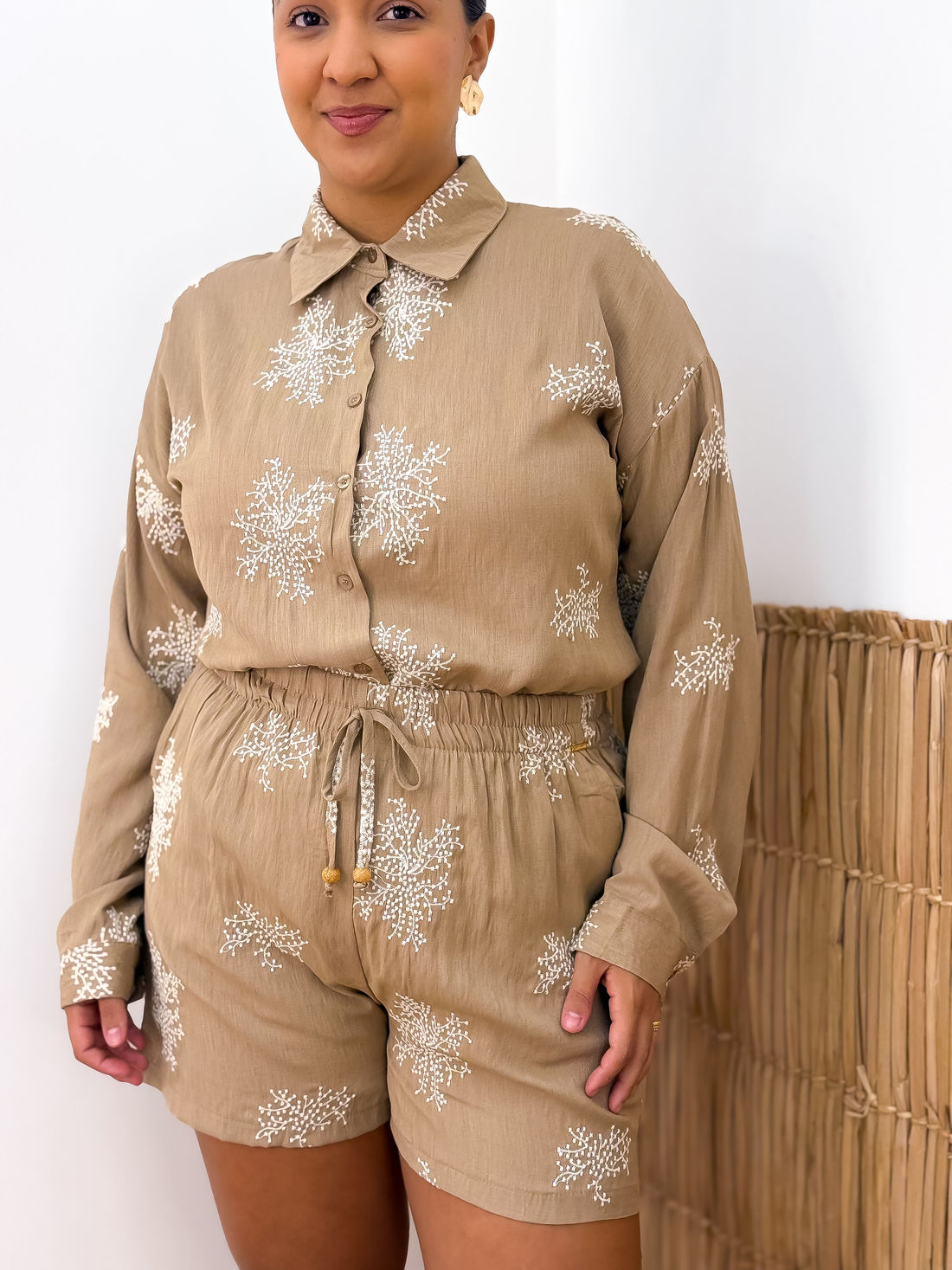 KIT VENEZA CHEMISE + SHORT - NUDE KIT VENEZA CHEMISE + SHORT - NUDE