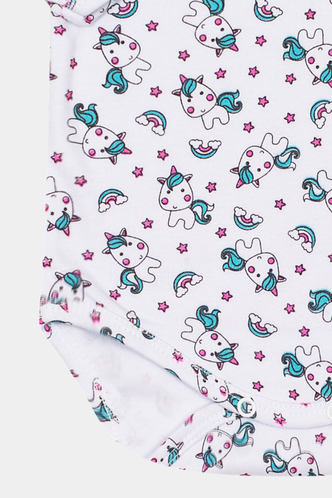 Body Suedine Manga Longa Estampado Unicórnio Stolf Body Suedine Manga Longa Estampado Unicórnio Stolf