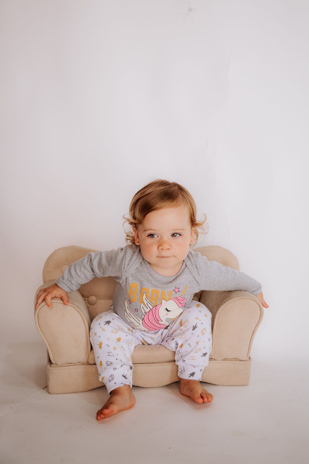 Conjunto Suedine Longo Unicórnio Mescla Stolf