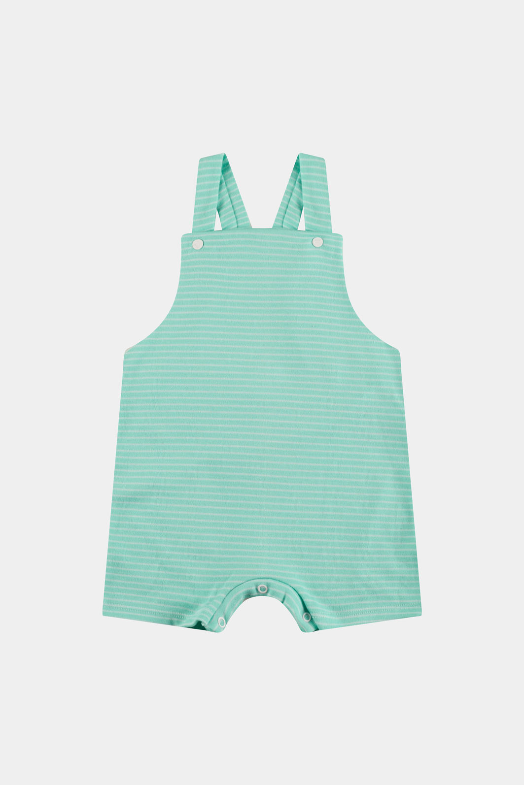 Jardineira Suedine Listrada Verde Stolf