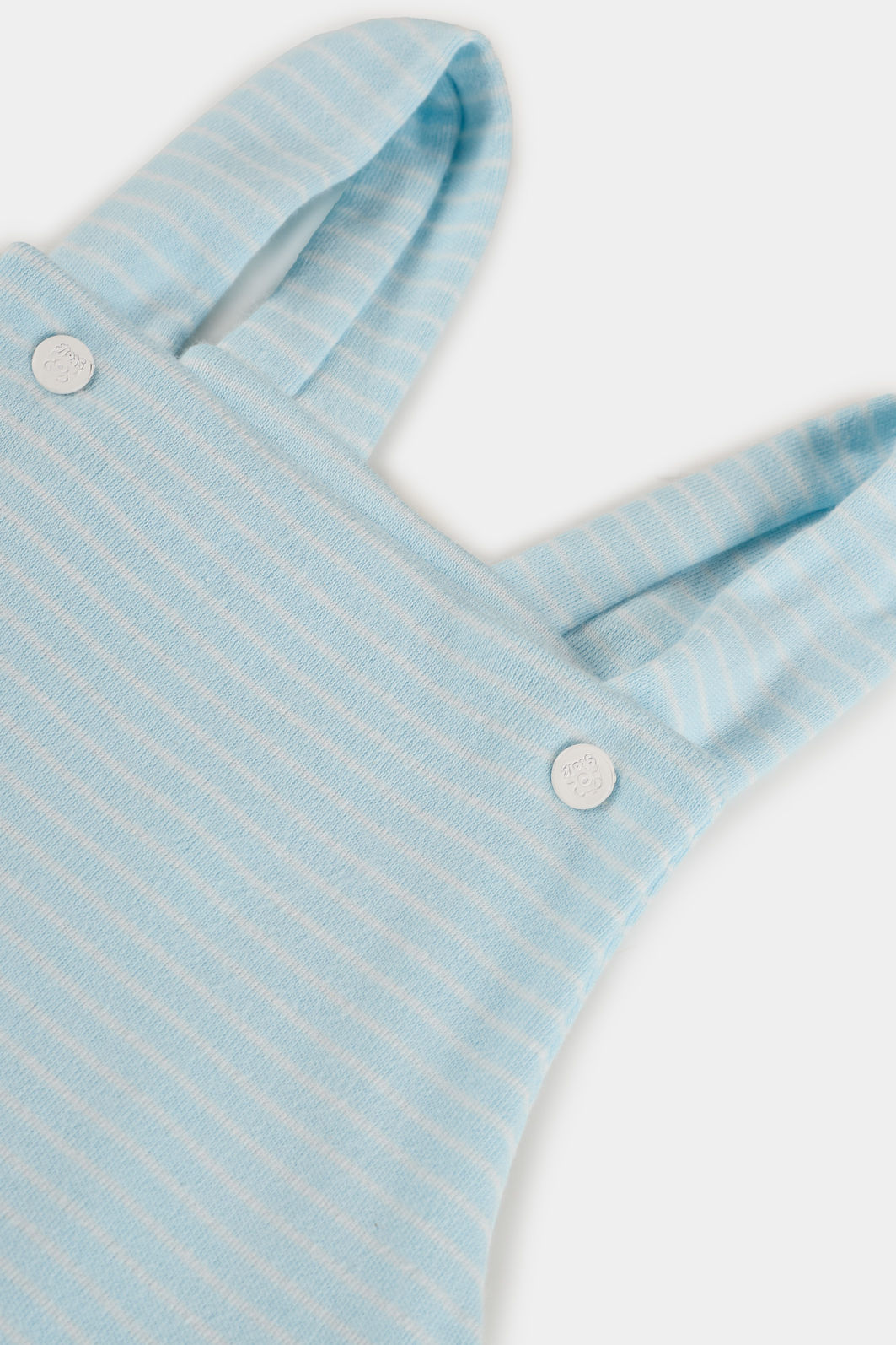 Jardineira Suedine Listrada Azul Stolf Jardineira Suedine Listrada Azul Stolf