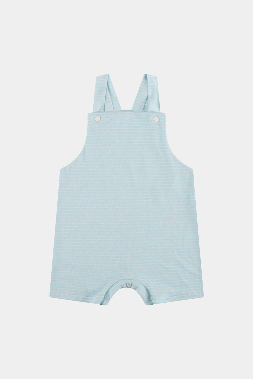 Jardineira Suedine Listrada Azul Stolf Jardineira Suedine Listrada Azul Stolf