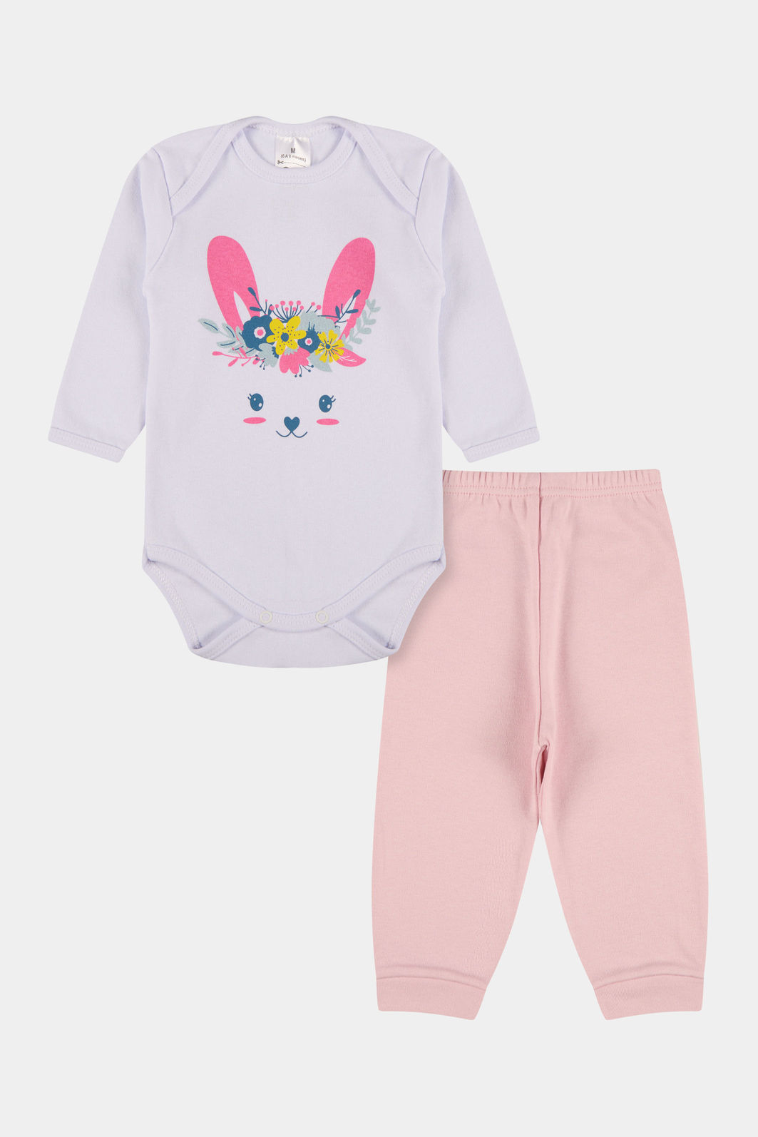 Conjunto Suedine Longo Orelha Coelha Branca Stolf