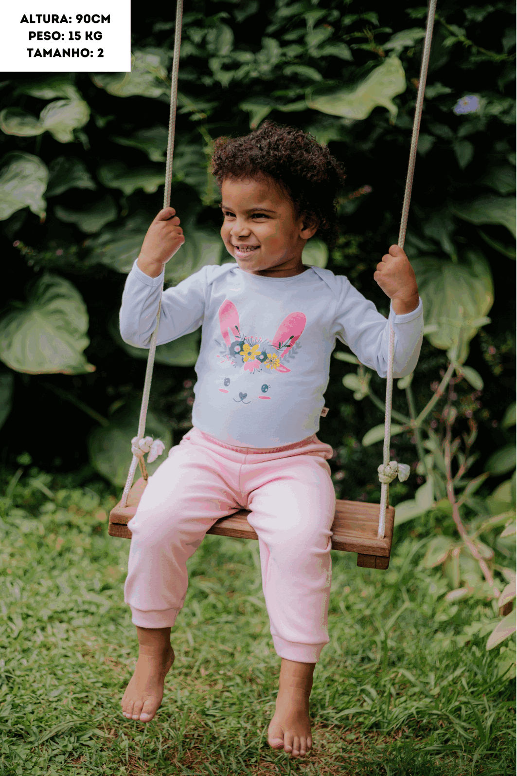 Conjunto Suedine Longo Orelha Coelha Branca Stolf