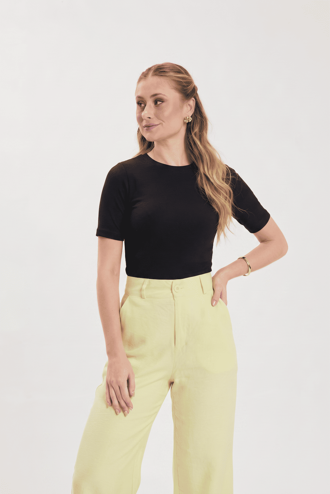 BLUSA SLIM DECOTE REDONDO BLUSA SLIM DECOTE REDONDO