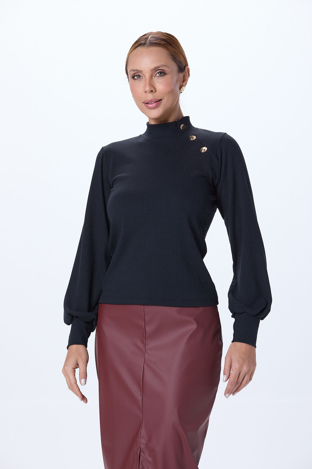 BLUSA RIBANA CANELADA 6X3 BLUSA RIBANA CANELADA 6X3