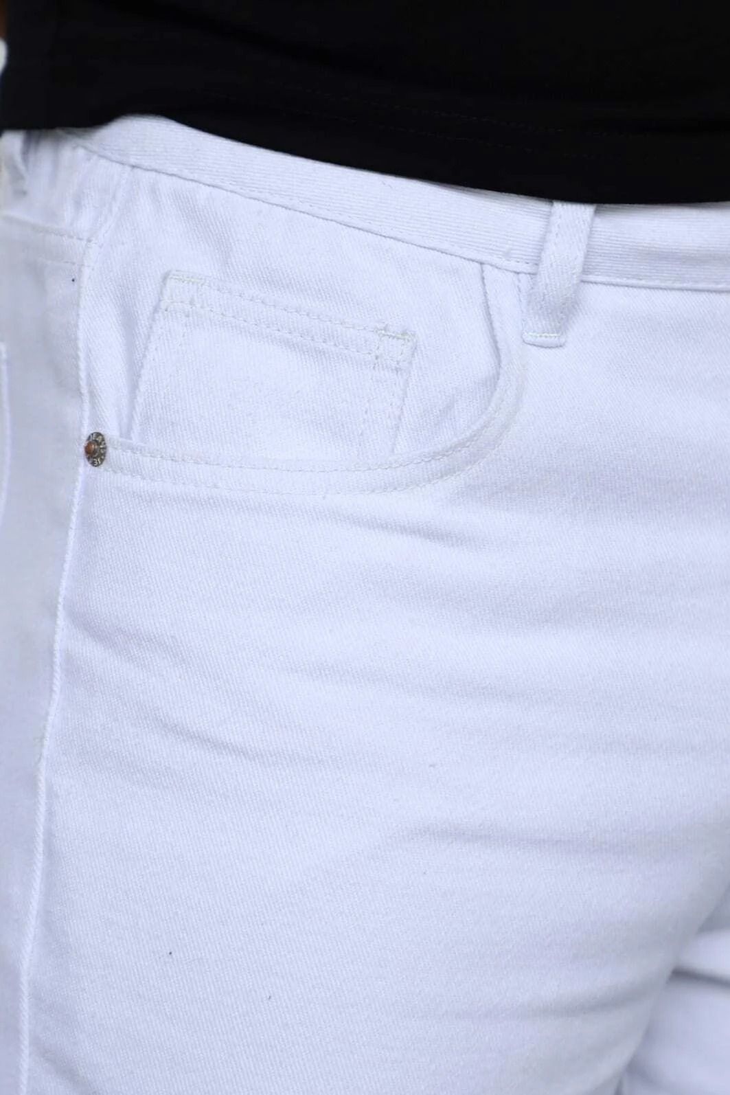 CALÇA JEANS PENTAGONO BRANCO