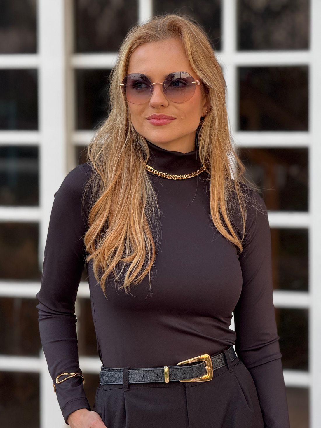 Blusa Básica Maya Preta Blusa Básica Maya Preta