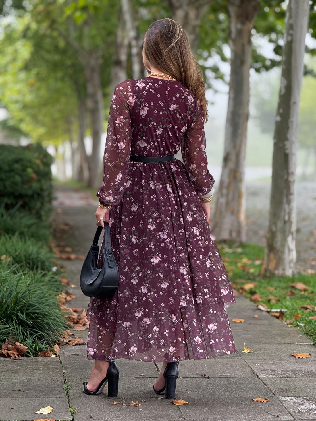 Vestido Tule Malu Borgonha Vestido Tule Malu Borgonha