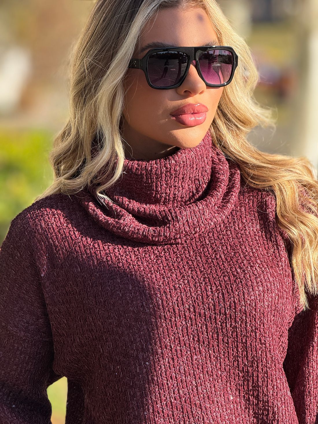Blusão Tricot Nubia Bordo Blusão Tricot Nubia Bordo