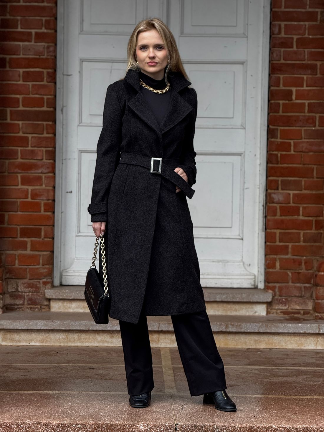 Overcoat Dinamarca Preto Overcoat Dinamarca Preto