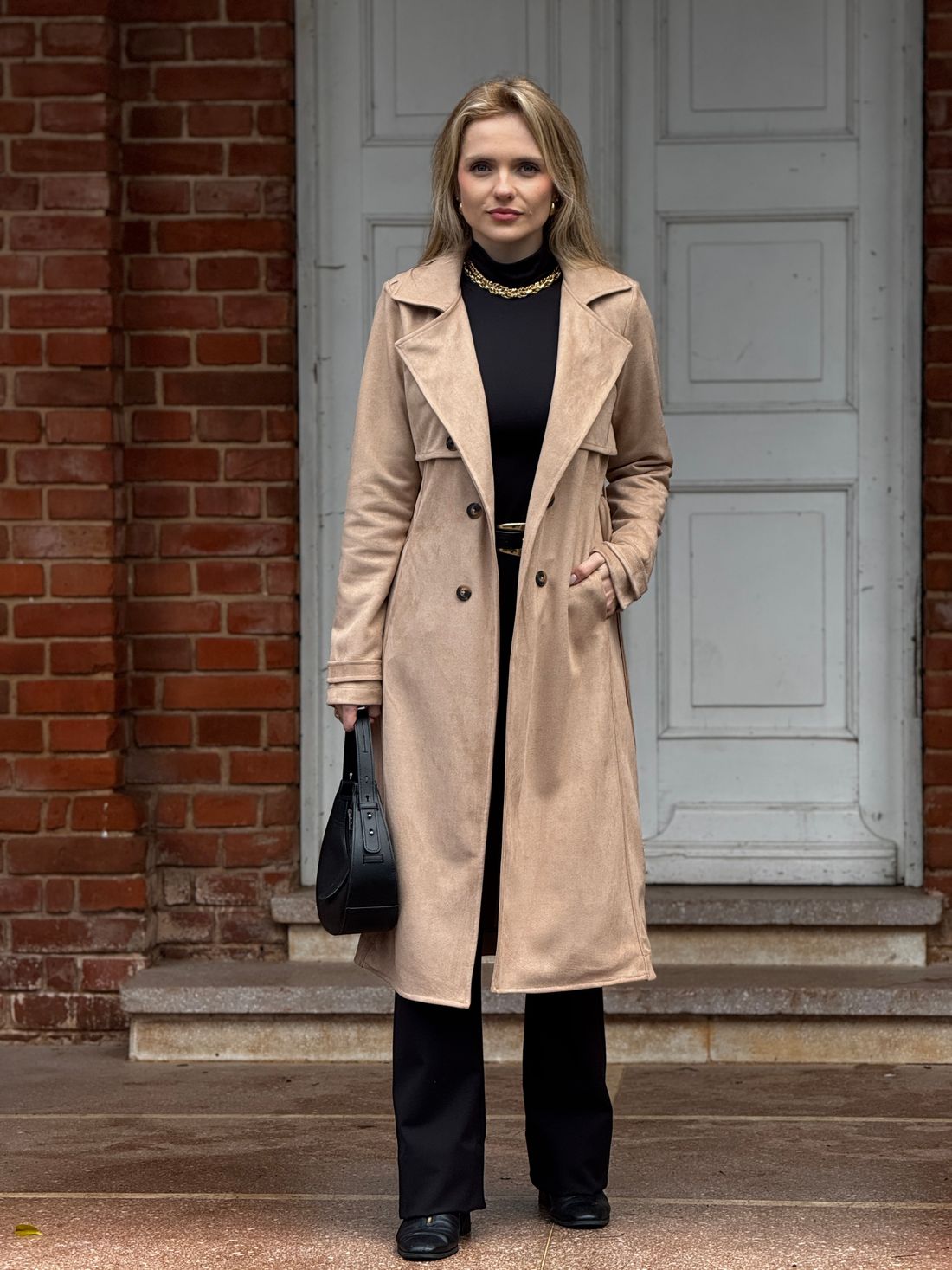 Trench Coat Suede Cappuccino Trench Coat Suede Cappuccino