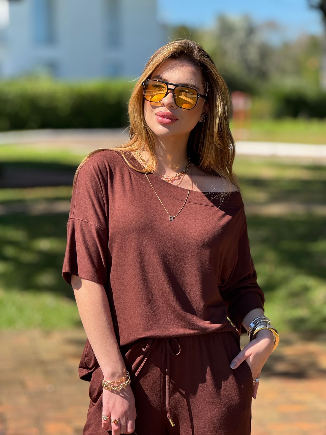 Blusa Summer Soft Marrom