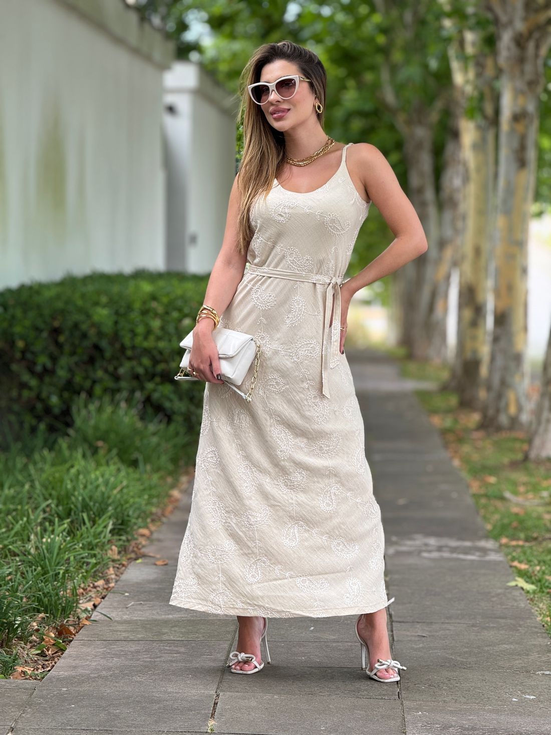 Vestido Amélia Areia Vestido Amélia Areia