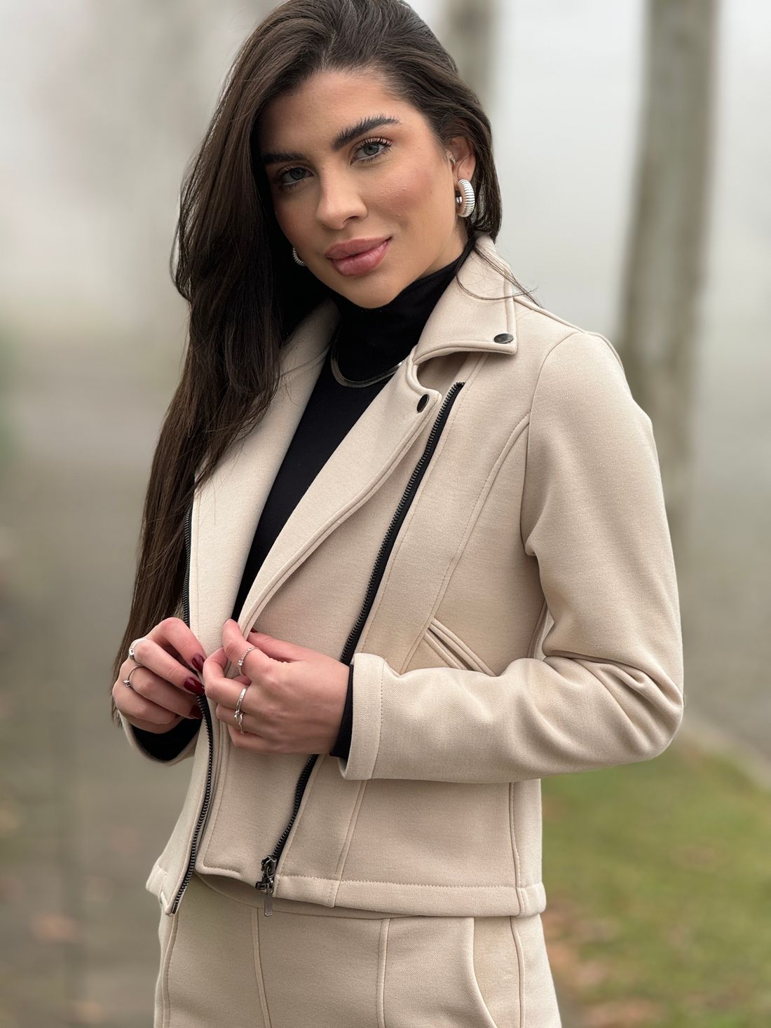 Jaqueta Vitoria Creme Jaqueta Vitoria Creme