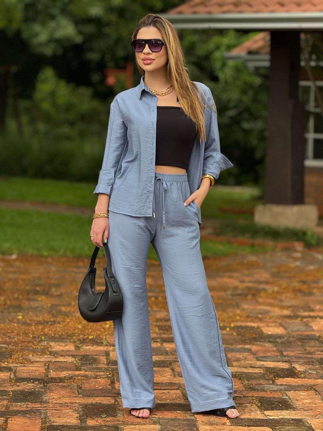 Pantalona Erika Summer Azul Pantalona Erika Summer Azul