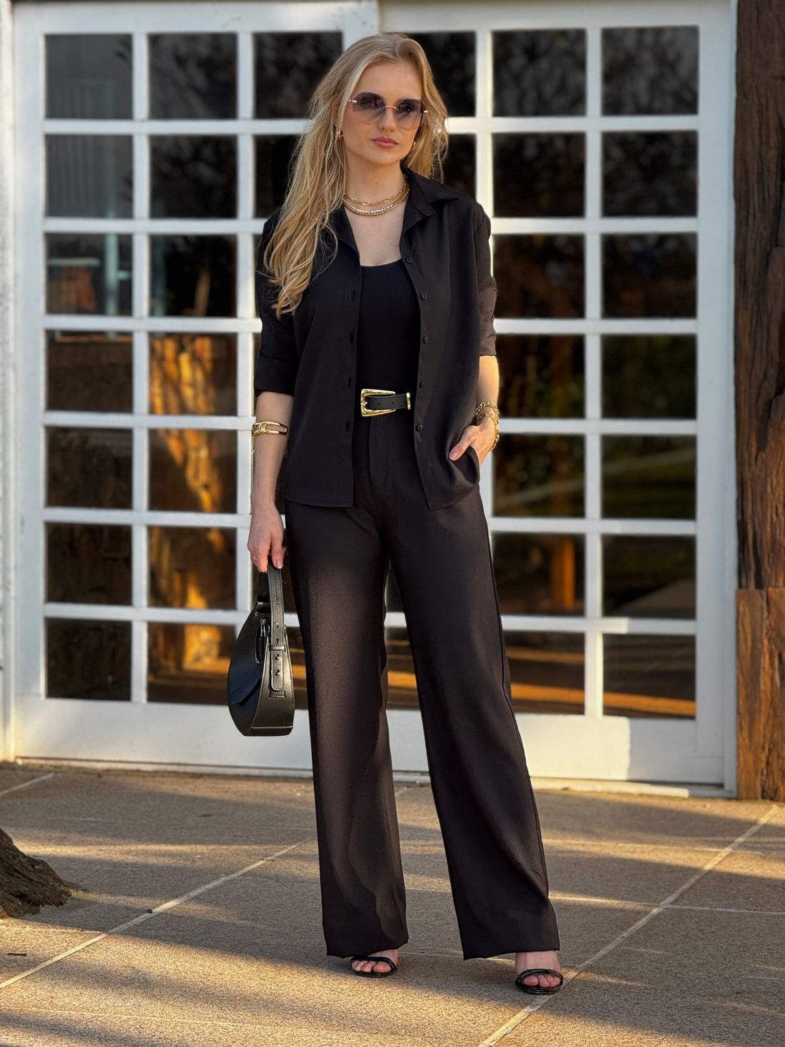 Pantalona Alfaiataria Pietra Preto Pantalona Alfaiataria Pietra Preto