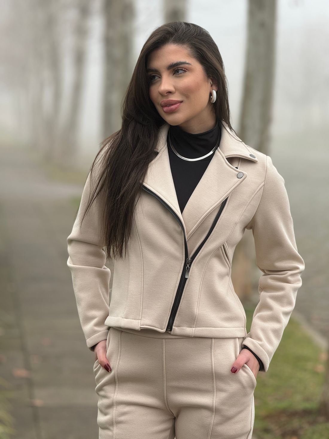 Jaqueta Vitoria Creme Jaqueta Vitoria Creme