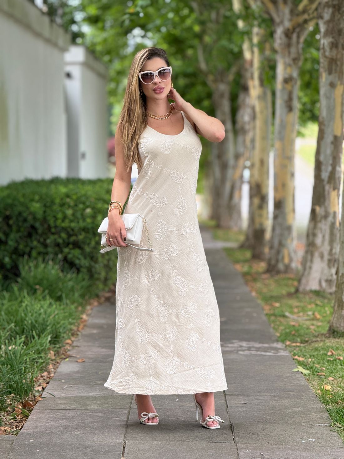 Vestido Amélia Areia Vestido Amélia Areia