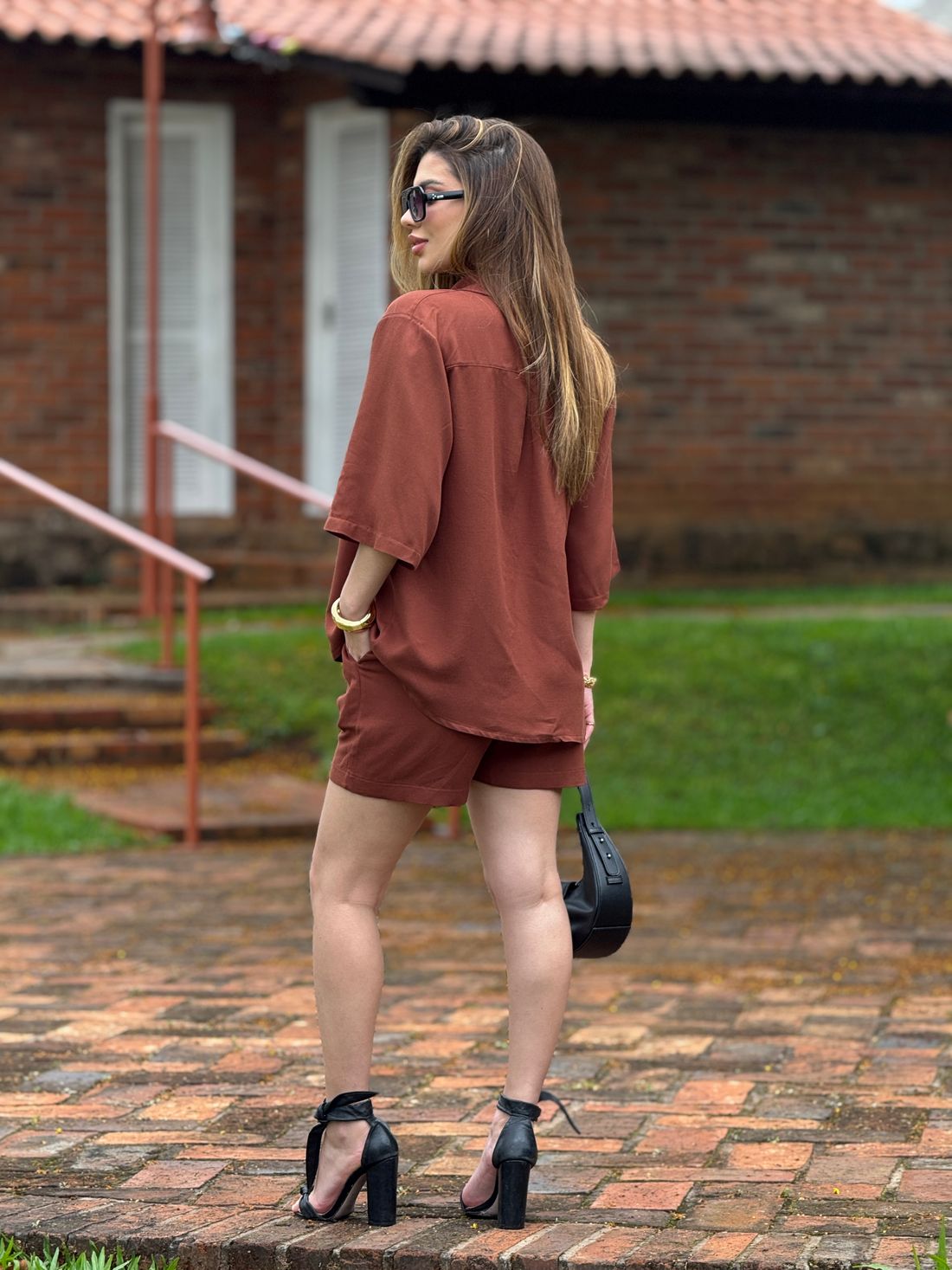 Short Monique Marrom Short Monique Marrom