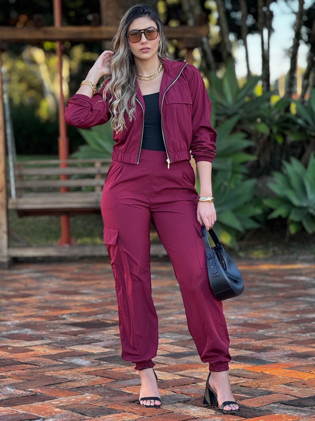 Wide Leg Anelyse Bordo