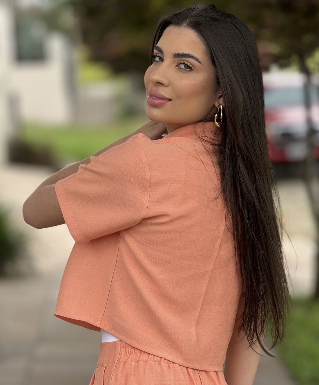 Camisa Rafaela Coral