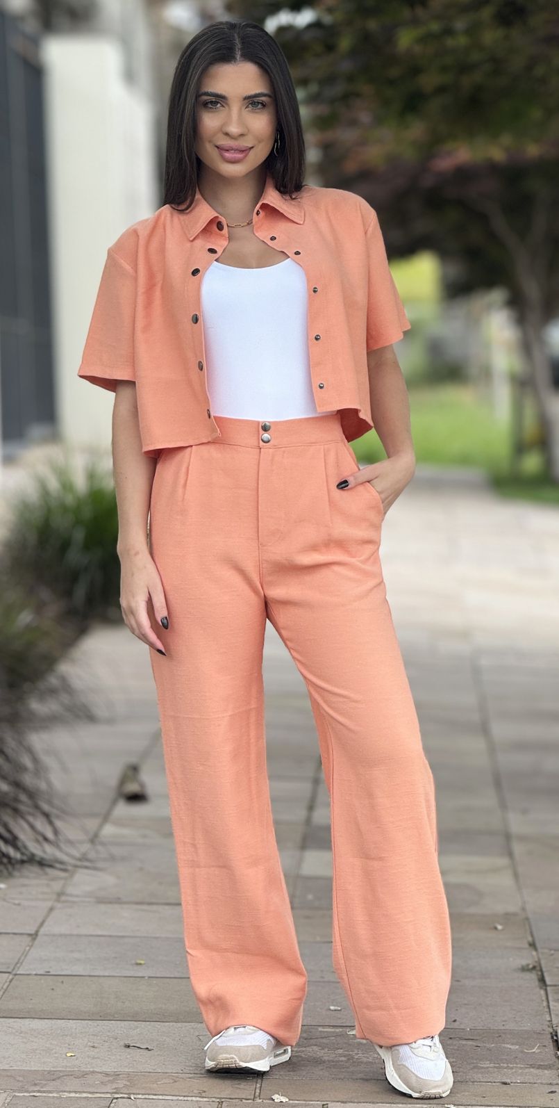 Camisa Rafaela Coral