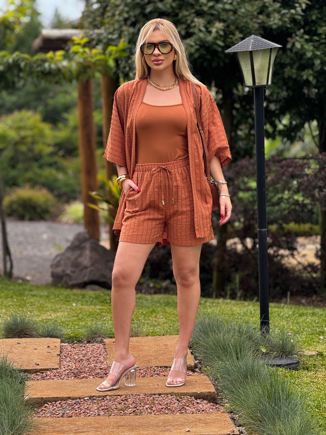 Short Liz Caramelo