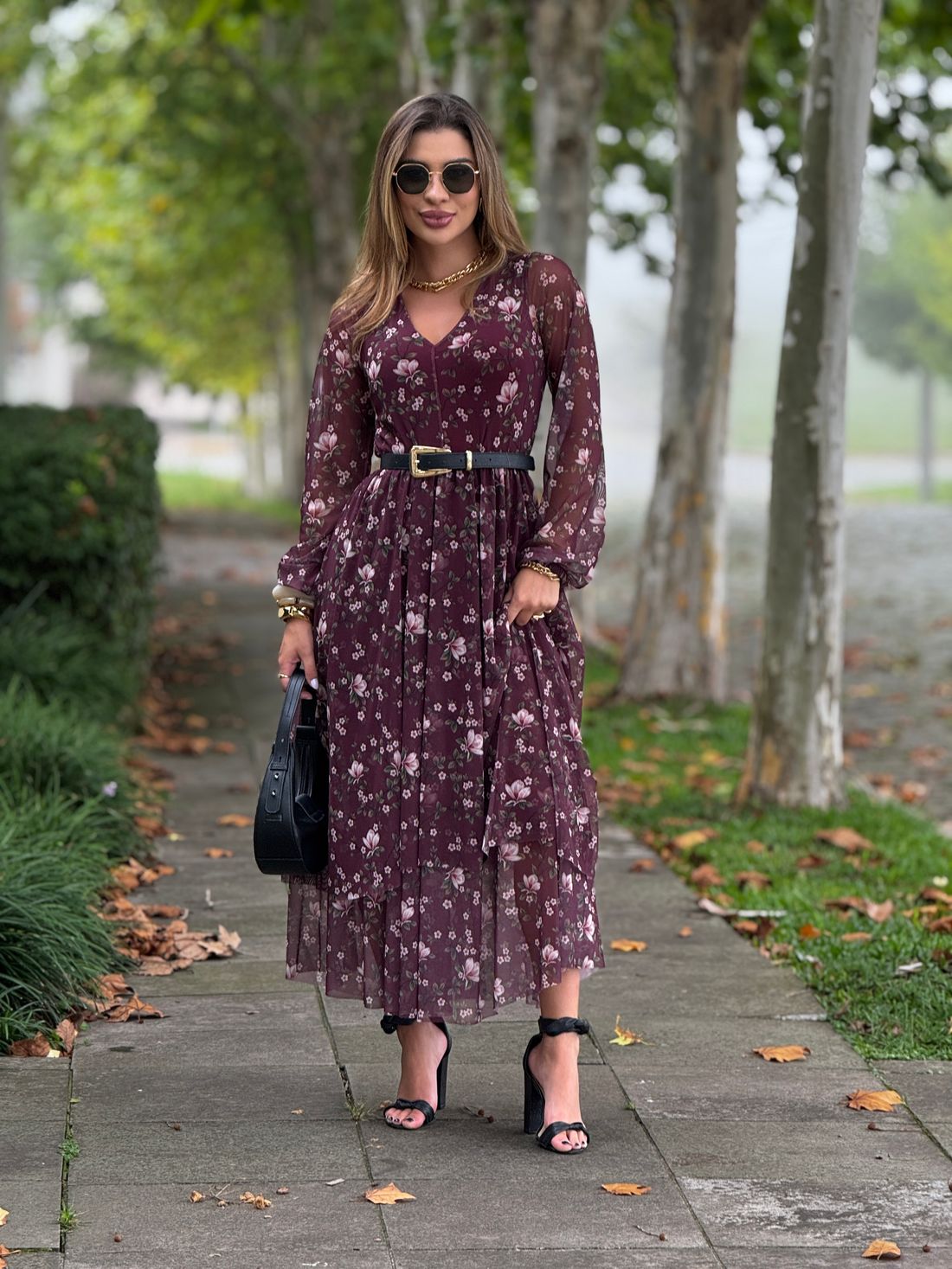 Vestido Tule Malu Borgonha Vestido Tule Malu Borgonha