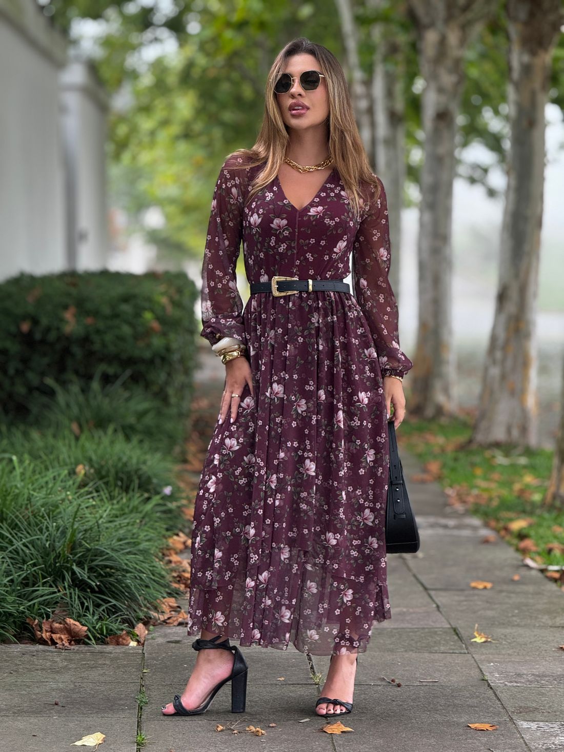 Vestido Tule Malu Borgonha Vestido Tule Malu Borgonha