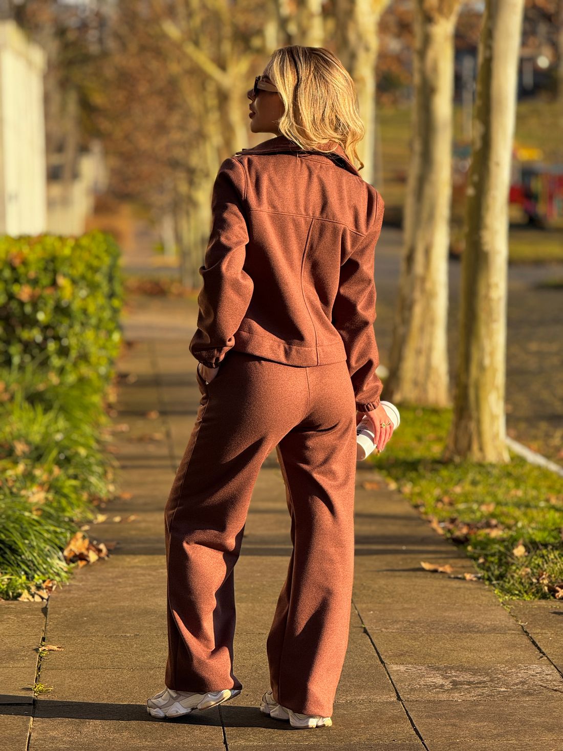 Wide Leg Apeluciada Louise Marrom Wide Leg Apeluciada Louise Marrom